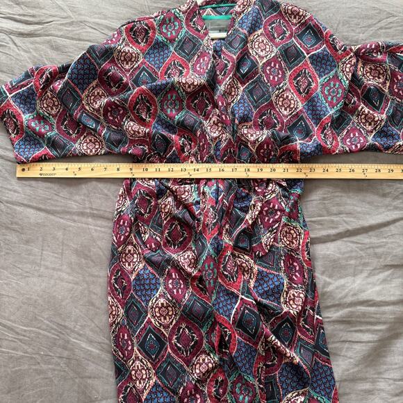 Anthropologie Midi Dress 3/4 Sleeve Miska Plum Kaftan Caftan Dress Small - Picture 5 of 7